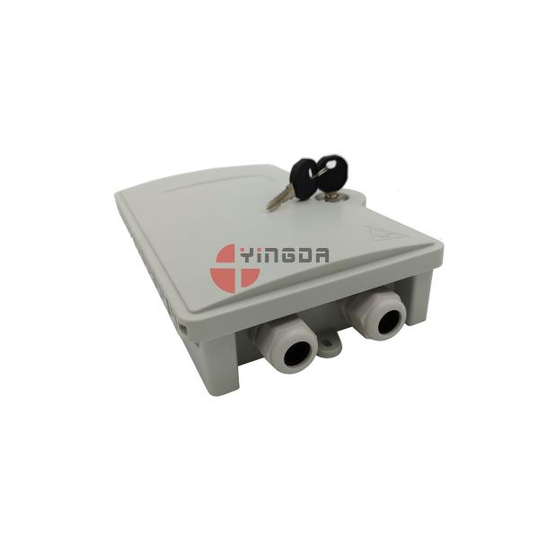 Outdoor IP65 Fiber Optic Splitter Box Plastic 2 Ports Polymer Synthetic Plastic Material
