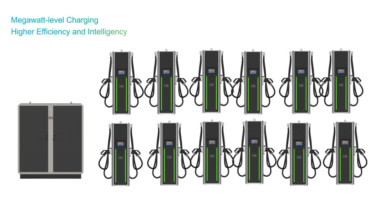 1MW charging station with multiple charging points