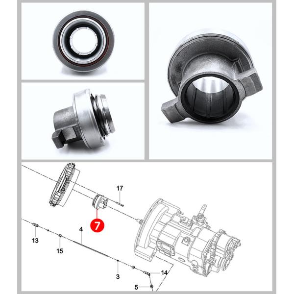 Гидравлический отпуск муфты 60058321 нося части крана тележки 86CL6395F0C запасные