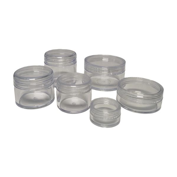 3g 5g Small Capacity Different Types PS Plastic Cream Jar Sample Container Suitable