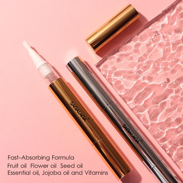 Peach Vitamin E Cuticle Nail Nutrition Care Products Oil Tube Oem Twist Brush Pen Scents Private Label for Nails Cuticle