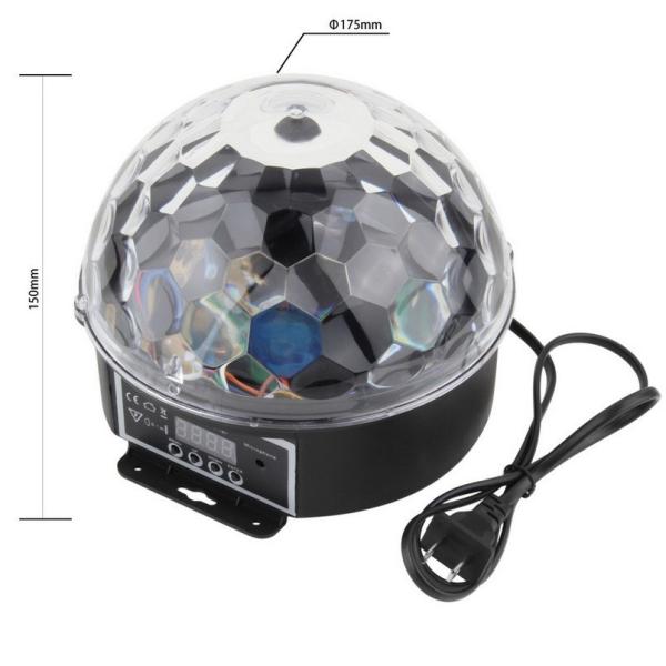 VS-26+ Sound LED 3*3W RGB Magic Ball With Bluetoooth Christmas Disco Effect Lights