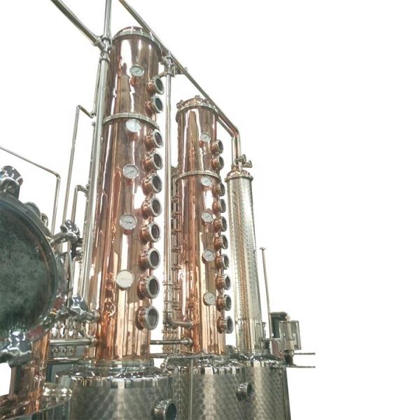 2000L Distillery Equipment For Vodka And Whisky Distillation In Food Beverage Shops