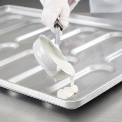 41055 vitrificou o bolo arredondado de aço aluminizado Pan Tray do sanduíche de pão francês do fim