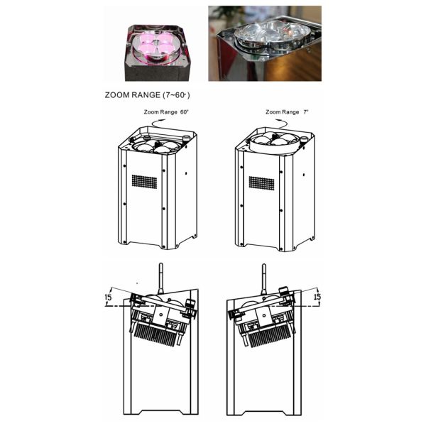 Wireless Battery Powered 4-in-1 LED Light for Wedding
