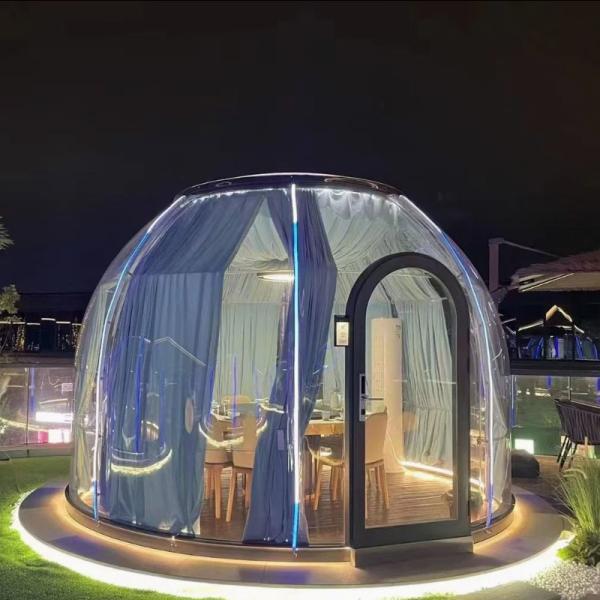 Experience the Great Outdoors in Comfort with Our PC Transparent Dome Tent and Starry Sky