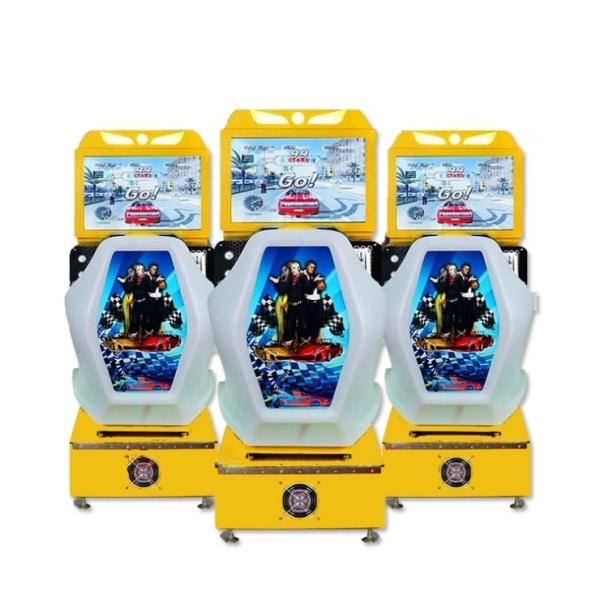 Mini Outrun Arcade Racing Game Machine para crianças pequenas 50KG Metal Acrílico Plástico