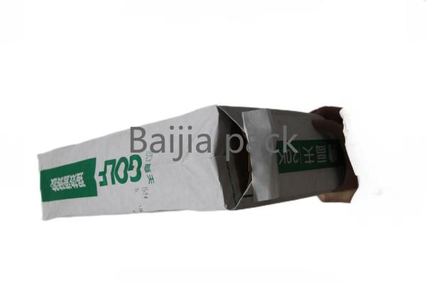 Pasted Valve Custom Size Multiwall Paper Bags With Valve And Printing