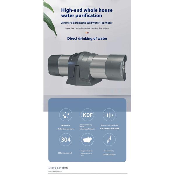 Stainless Steel Ultrafiltration Under Sink Water Purifier 0.01 Microns for Home