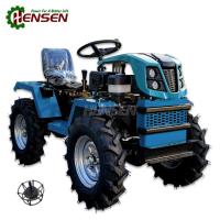 Tractor de 18 CV con motor de gasolina Freno de disco Mini Tractor 4x4 de un solo cilindro
