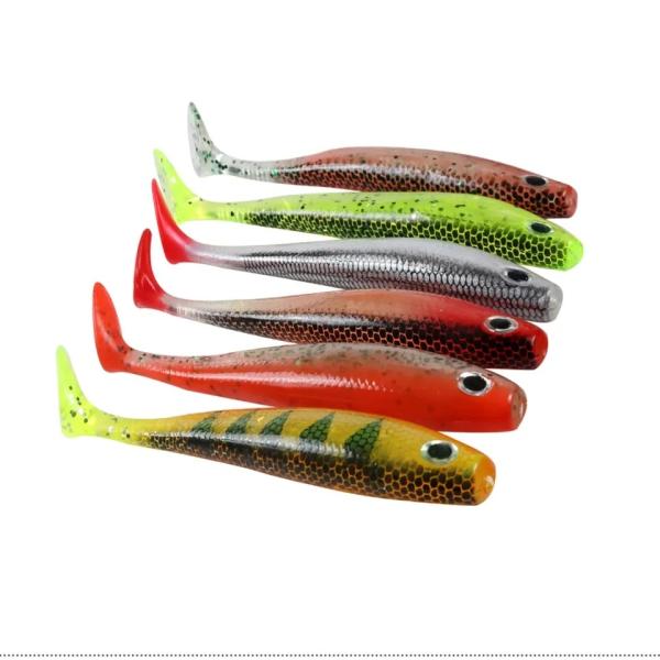 Japan Shad Bait Fishing Lures Artificial Bait Jig Head Fly Rubber Fishing Bait