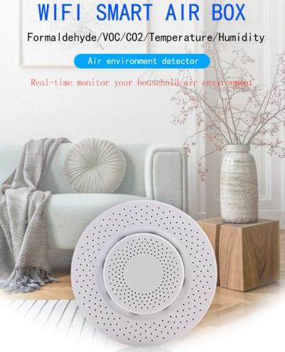 Glomarket Wifi Tuya Smart Air Box формальдегид/CO2/VOC/температура/пульт дистанционного управления влажностью для домашнего отеля