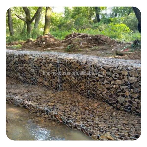 80x100mm Mesh Hot-Dipped Galvanized Woven Gabion Box for TT/Western Union Payment Term
