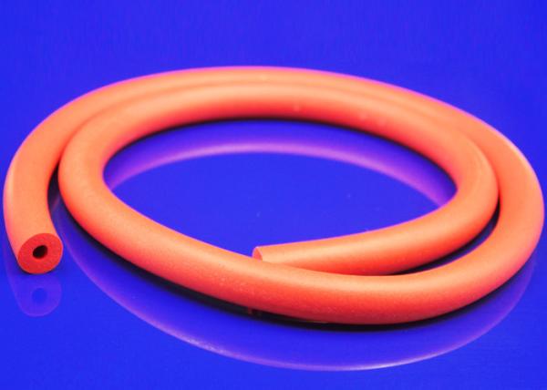 Ecofriendly Sponge Rubber Silicone Foam Tube Orange Various Specifications