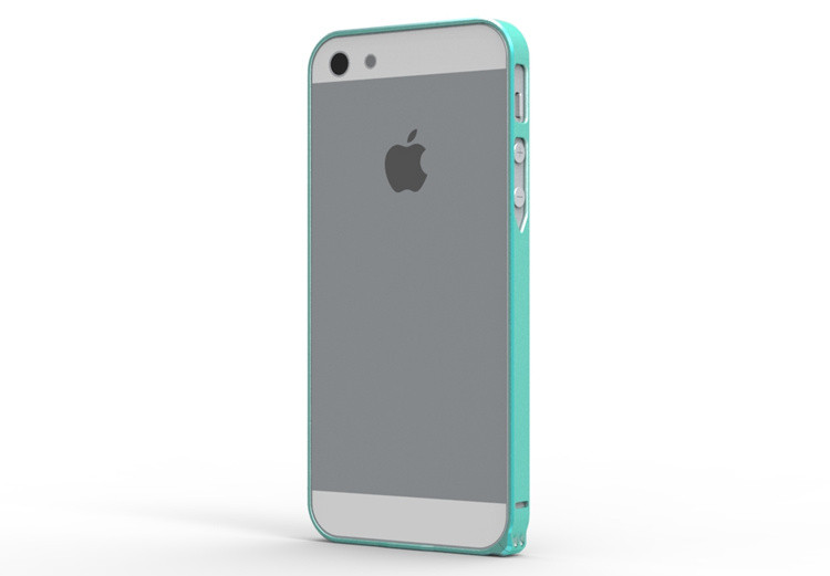 Cross-Line Green Aluminum Bumper Case Extra Slim For Iphone5