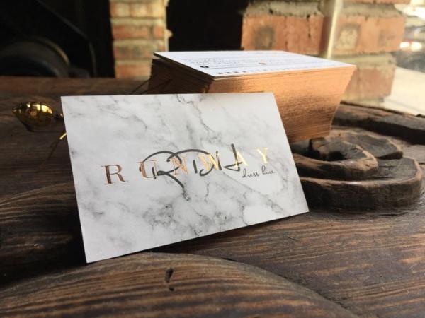 Fine Workmanship Foil Edge Business Cards With High Class Finishing