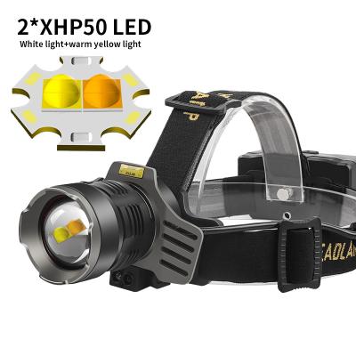 OEM High Lumen Rechargeable LED Headlamp, Zoomable Waterproof USB-C Head Torch for Outdoor & Work – FT-H651A Series