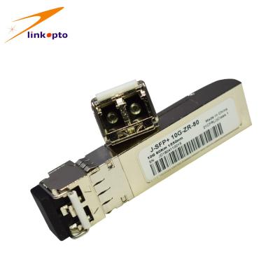 Duplex léger LC de SM du ZR 1550nm 80km de module de 10G SFP+ compatible avec Cisco