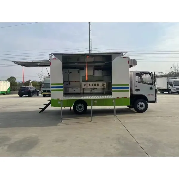 Outdoor Kitchen Fast Food Truck with Cooking Equipment