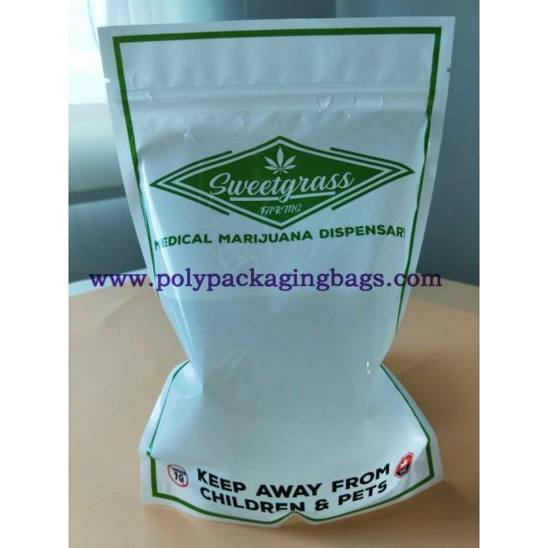 PE Laminated Clear Zipper Plastic Stand Up Pouch With Tear Notch