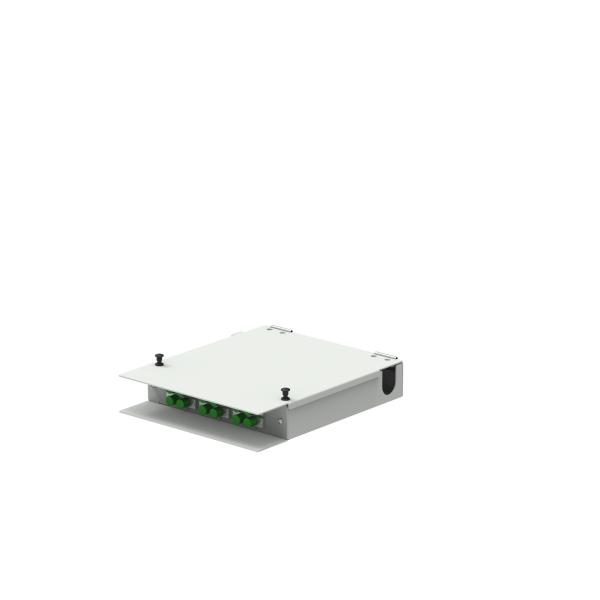 Caixa de terminais FTTH de fibra óptica de aço laminado a frio de 12 núcleos FC APC para rede ODN