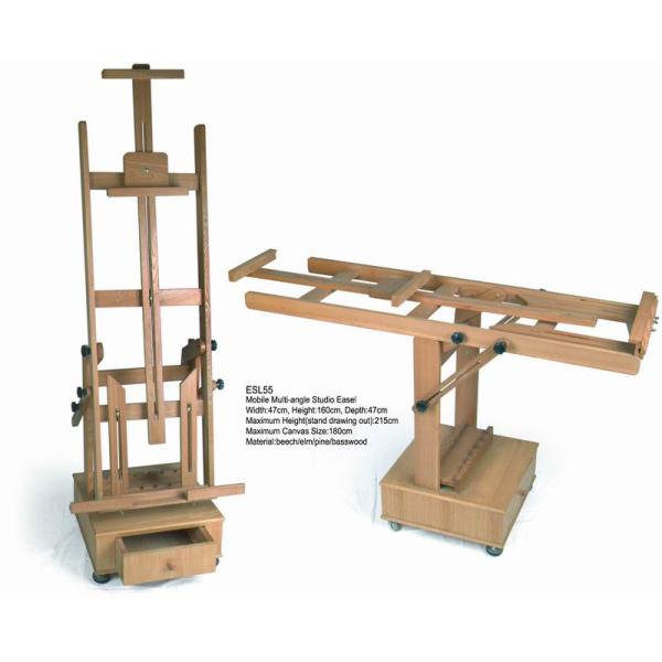 Multi - Angle Sturdy Artist Painting Easel Wooden Painting Stand Custom Logo