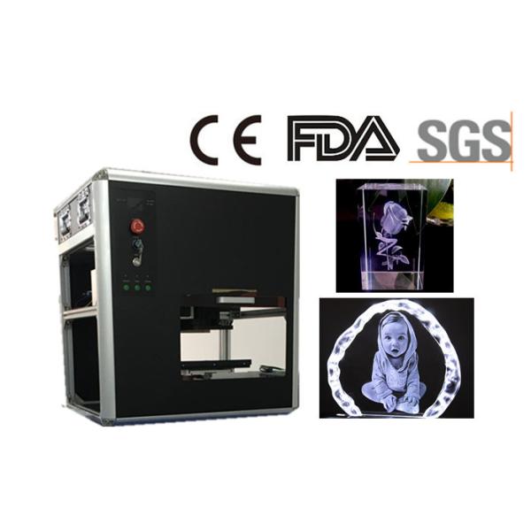3W 3D Glass Crystal Laser Engraving Machine , 800-1200 DPI Industrial Laser
