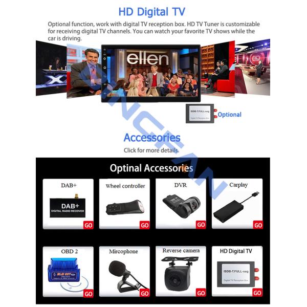 10.1 дюймовый 2DIN Шнур WIFI IPS BT GPS Android 10 Автомобильное радио для VW Golf Sportsvan 2012-2017