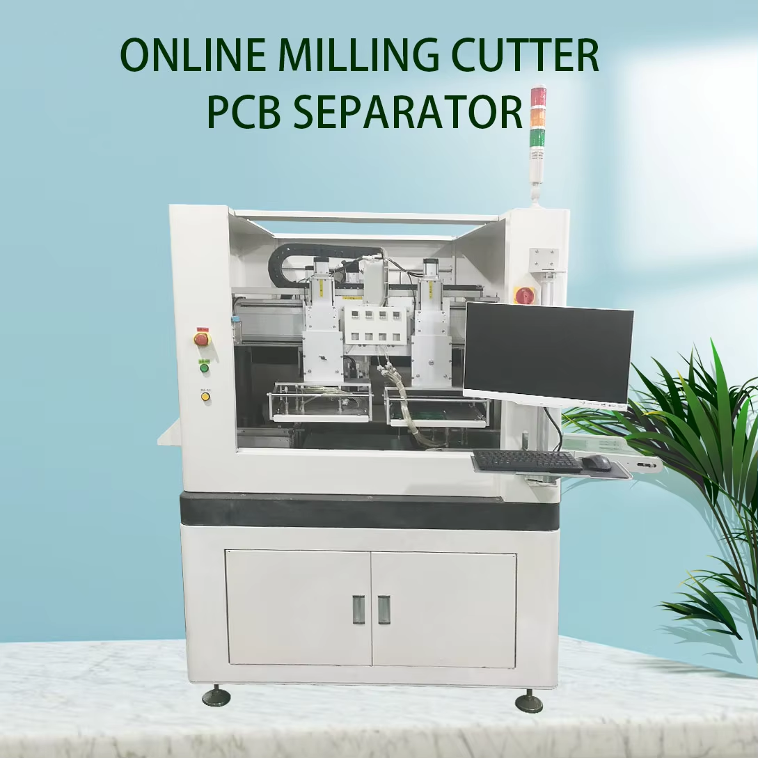 PCB Drilling Routing Machine with 350mm*300mm Travel Distance 0.5μm Resolution Ratio and 15W Laser Output Power