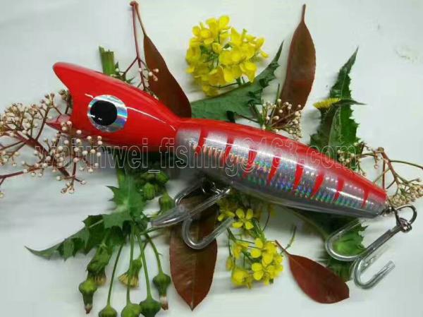 2017 new 20cm/110g best sale wooden popper fishing hard lure popper bait/saltwater/trolling lure