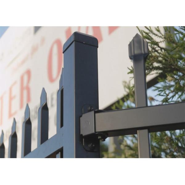 65mm tube black garrison garden fence panels