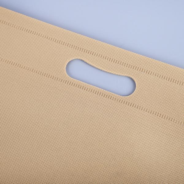 Precio de la bolsa de transporte personalizada barata de corte D no tejida promocional de corte D con logotipo impreso