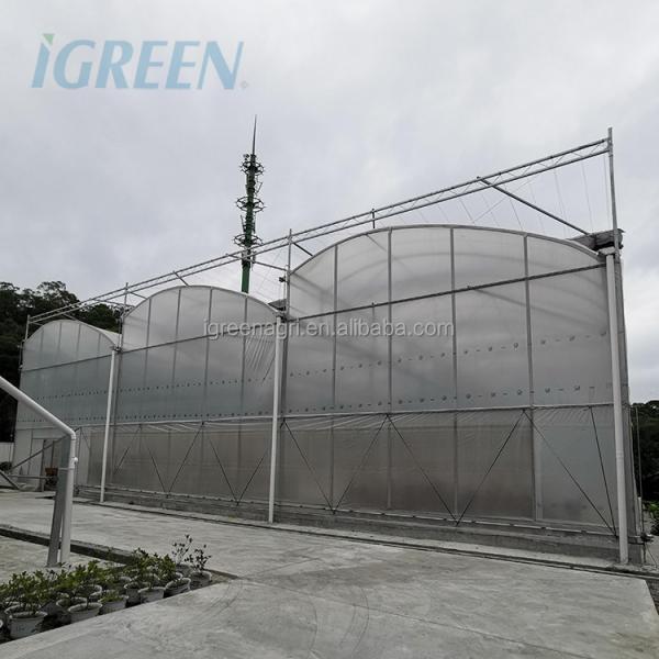 Tropical Sawtooth Hydroponic Greenhouse Kit Customizable 200micron Film Type