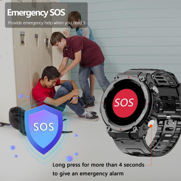 1,28” relógios ásperos exteriores Shenzhen Qianrun IP68 do esporte exterior dos Gps 4G
