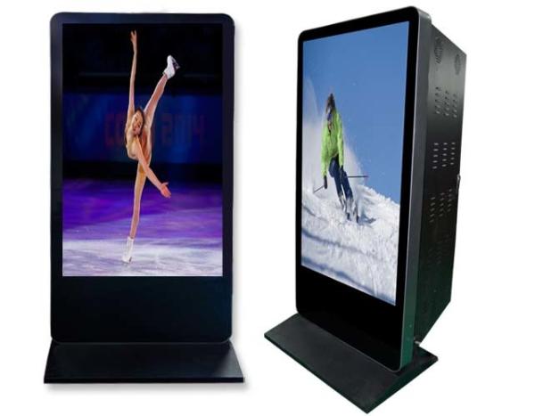 Aluminum 55 inch Floor Standing P3 Led Advertising Player For Shopping Malls