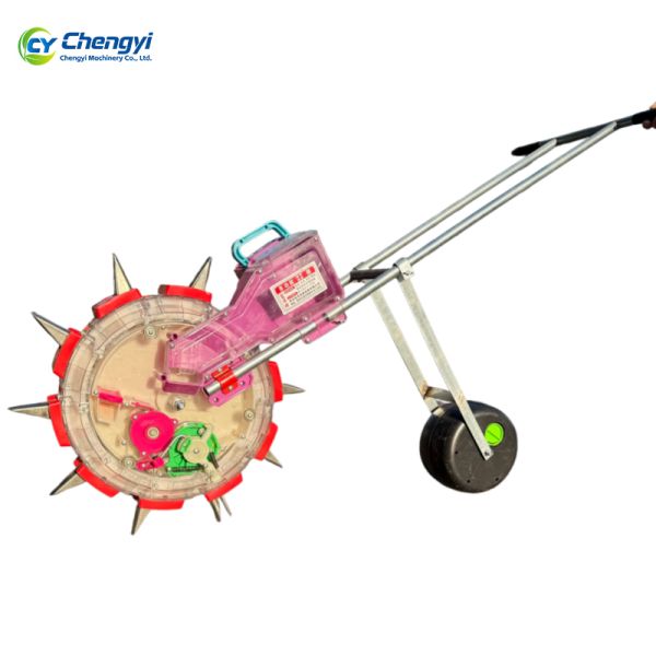 Farmland Cultivation Hand Push Seeder With Large Diameter Push Wheels