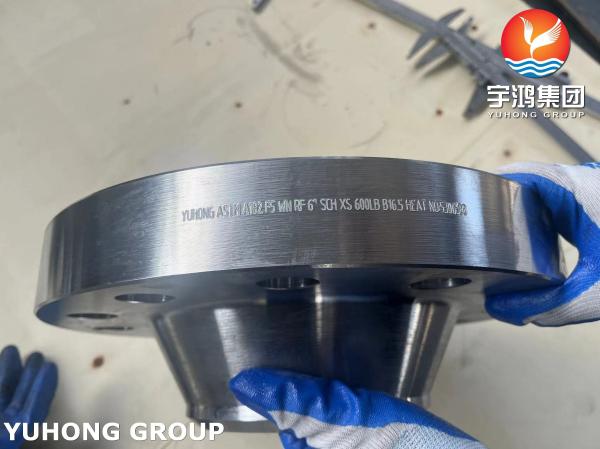 ASTM A182 F5 Flange en acier allié ASME B16.5 Flange à cou de soudure à orifice forgé