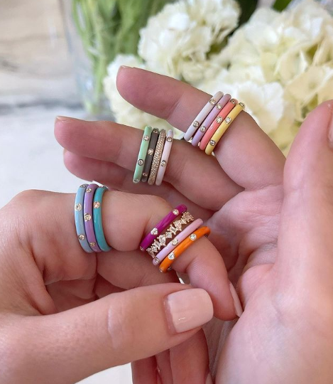 925 de plata esterlina de moda femenina con pendientes adornados con acabado de gota de esmalte azul