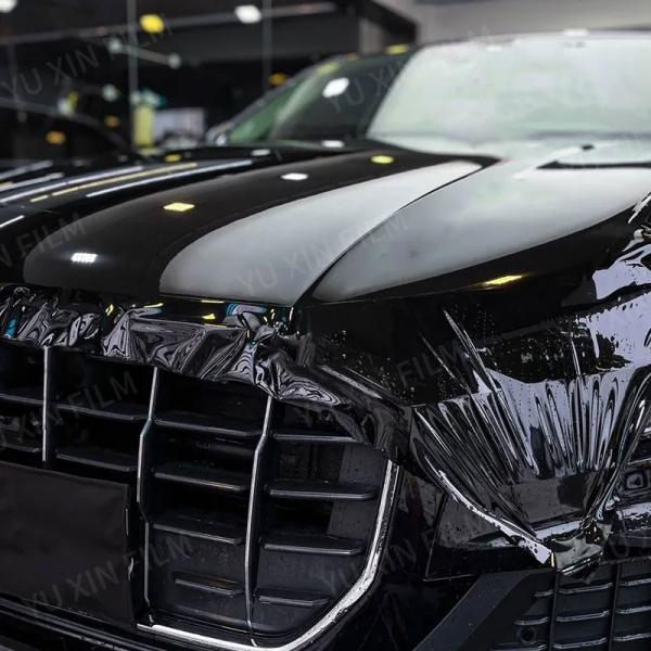 60inchx40ft Car Paint Protection Film Glossy Black TPU PPF Film 7.5 mil Thickness
