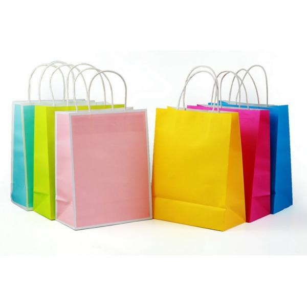 Bolsa de compras de papel kraft reutilizable para comestibles con logotipo personalizado