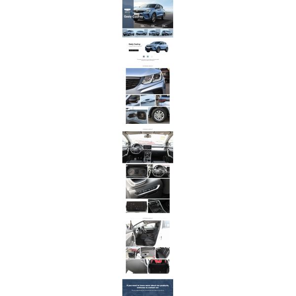 2025 Geely Coolray Binyue 1.5T DCT Auto SUV Compact Gasoline Family Car Low Price China Made Wholesale Hot Sale