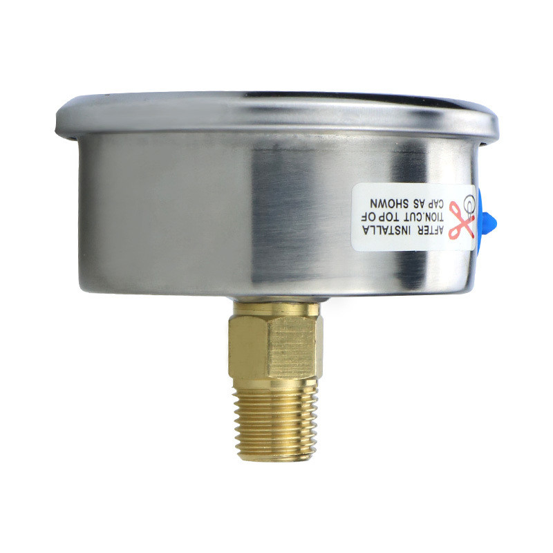 Highly Accurate 2.5% Pressure Gauge with Axial Back Connection and Oil Filled Design