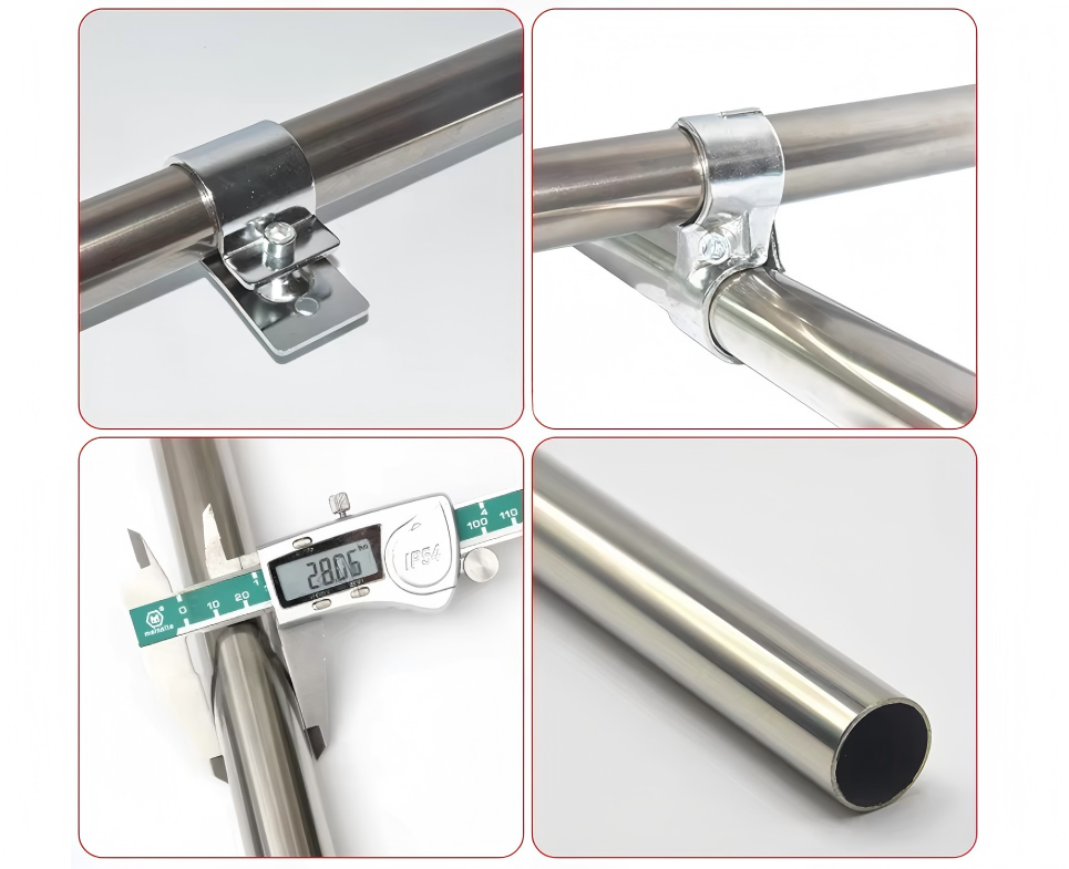 OD 28mm Stainless Steel Lean Pipe For ESD Workbench And Lean Tube For Pipe Worktable/Stainless Pipe