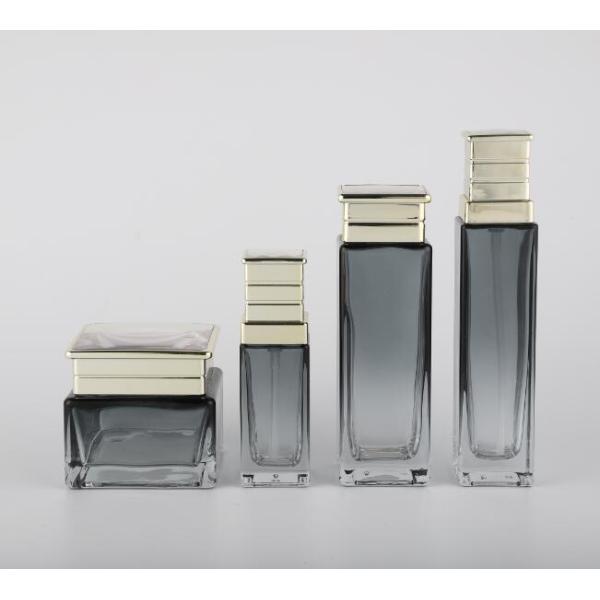 Botellas de impresión de seda de la loción del vidrio 120ml con el logotipo y la pintura modificados para requisitos particulares botella plástica de la bomba del casquillo