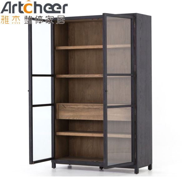 Modern Design Shoe Cabinet with Glass Hinge Door and Customized Size for Versatile Storage