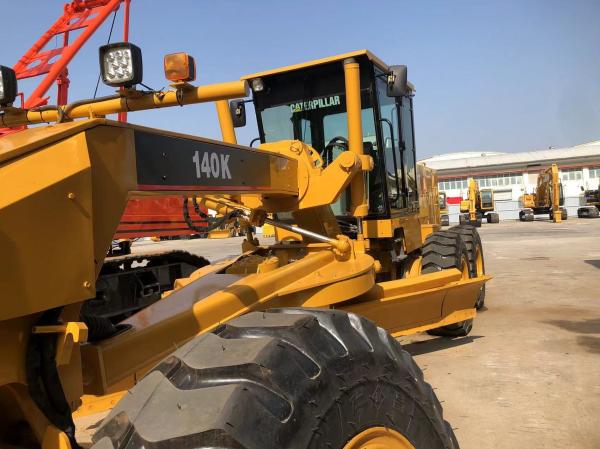 140k Used Cat Motor Grader 140HP 104kW For Construction