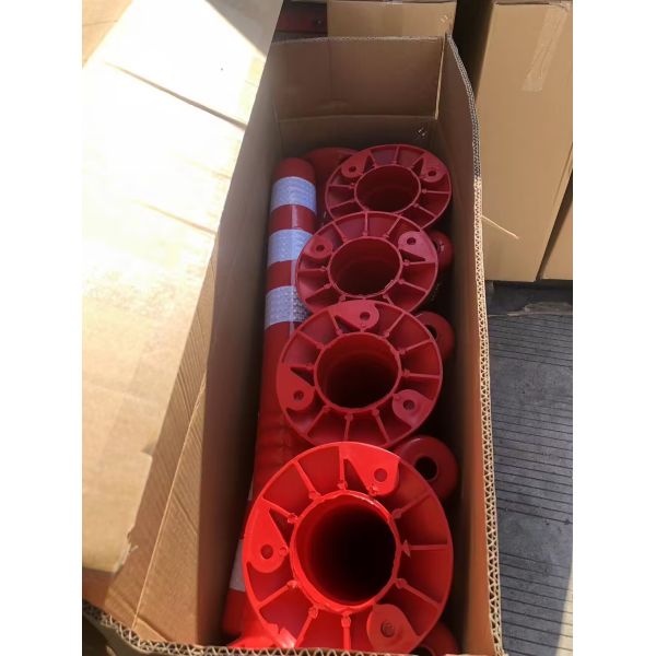 75cm Outdoor Road Safety Warning Durable Pu Plastic Traffic Warning Post