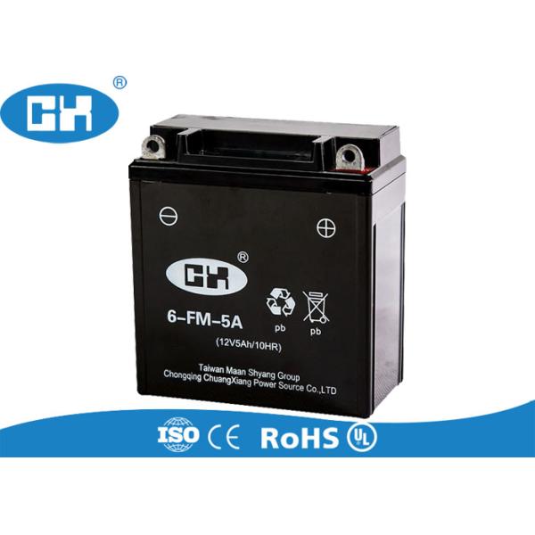 High Amp Motorcycle Battery ABS Plastic Container , 12 Volts Motorcycle Battery