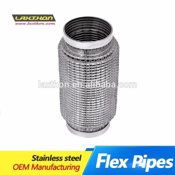 Uinversal Car Auto Exhaust Flex Pipe 201 304 Stainless Steel Exhaust Tubing