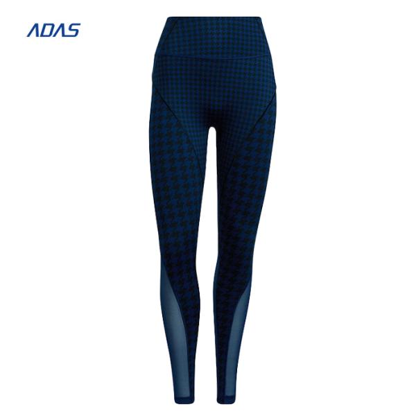 Sublimation Compression Camo Yoga Leggings High Waist Sportswear Fitness Spandex / Polyester 300gsm